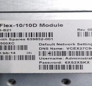 HPE 638526-B21/639852-001 Virtual Connect Flex-10/10D Module - load balancing device