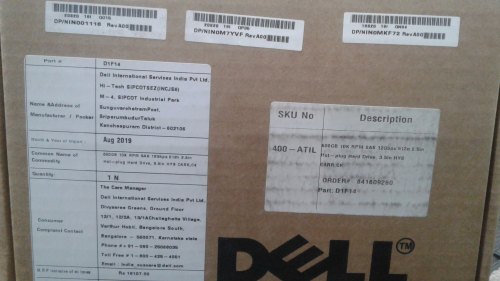 Dell 400-Atil D1f14 600gb 10k Sas-12gbps 512n 2.5 Hot Plug Hard Drive