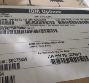 IBM Part No. 90Y8872 600GB SAS 10k (2.5") 6Gbps Server Hard Disk Drive