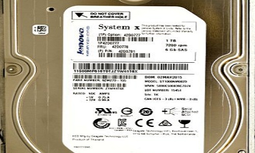IBM Part No. 42D0777 1TB SAS 7.2K (3.5") 6Gbps Hot Swap Server Hard Disk Drive