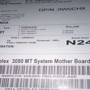 Dell Part No. 0W0CHX System Motherboard For OptiPlex 3050 MT Desktop Machines