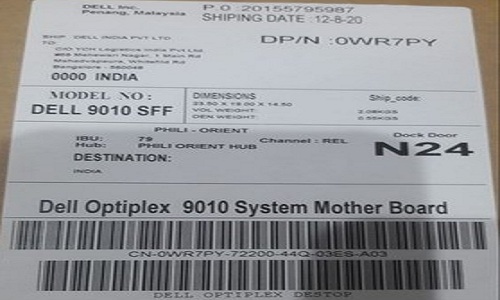 Dell Part No. 0WR7PY SFF Motherboard For OptiPlex 7010 Machine