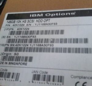 IBM 40K1024 146GB 10K Ultra320Server Hard Drive