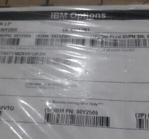 IBM Part No. 00Y2505 900GB SAS 10K (2.5") 6GBPS Server Hard Disk Drive For V3700
