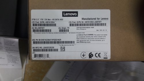 Lenovo 1TB SATA 6Gb s 7.2K RPM Think System ST50 4XB7A13554